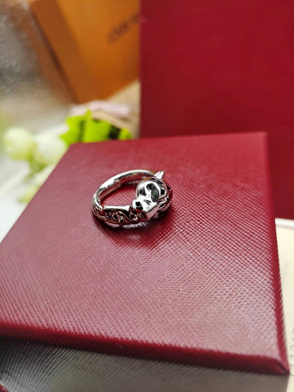 [Resenly Jewelry]LEOPARD-HEAD LEOPARD-PRINT COUPLE RING