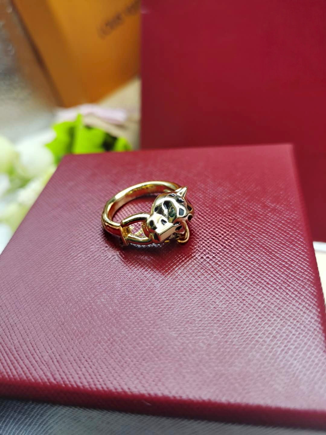 [Resenly Jewelry]LEOPARD-HEAD LEOPARD-PRINT COUPLE RING