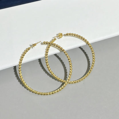 [Resenly Jewelry] SMOOTH BEAD STUD EARRINGS