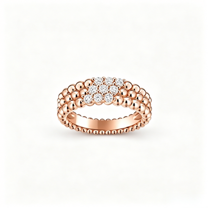 [Resenly Jewelry] THREE-ROW DIAMOND RING
