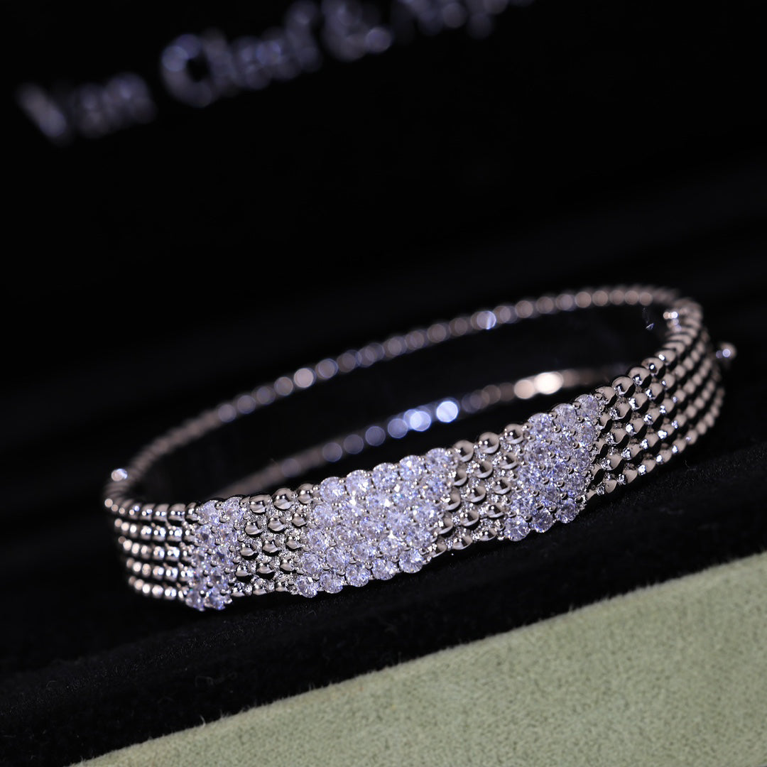 [Resenly Jewelry]  FIVE-ROW DIAMOND BRACELET