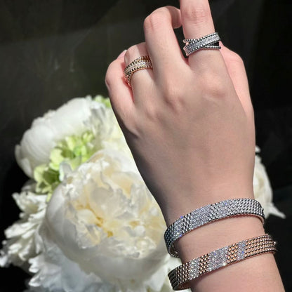 [Resenly Jewelry]  FIVE-ROW DIAMOND BRACELET