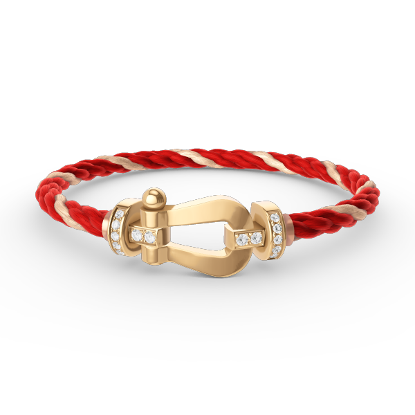 [Resenly Jewelry]FORCE LARGE HORSESHOE HALF DIAMOND BRACELET GOLD