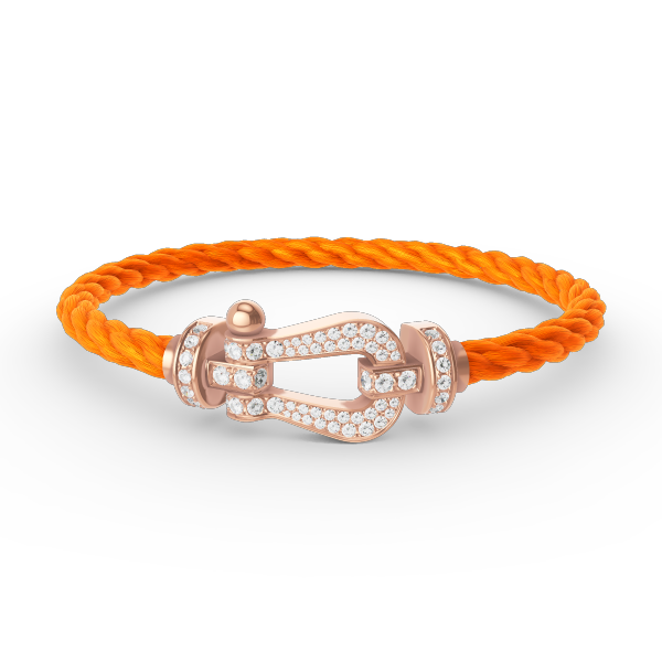 [Resenly Jewelry]FORCE LARGE HORSESHOE FULL DIAMOND BRACELET ROSE GOLD