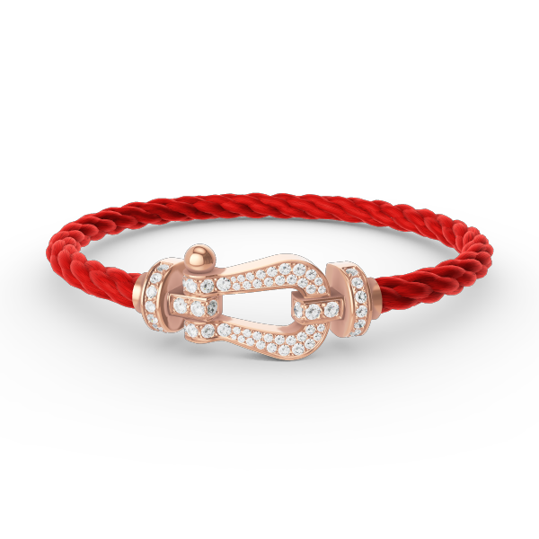 [Resenly Jewelry]FORCE LARGE HORSESHOE FULL DIAMOND BRACELET ROSE GOLD