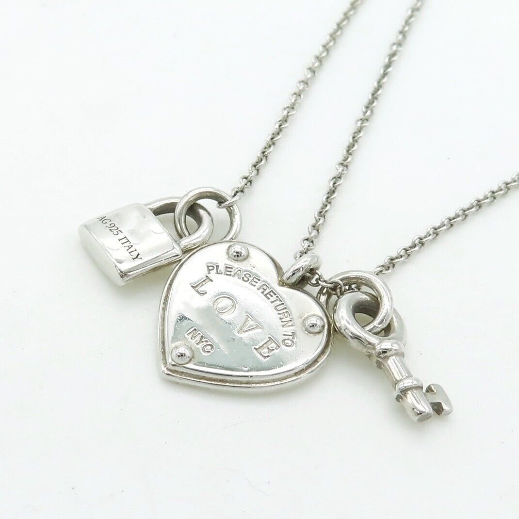 [Resenly Jewelry]LOVE HEART TAG KEY NECKLACE
