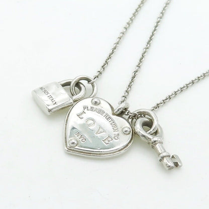 [Resenly Jewelry]LOVE HEART TAG KEY NECKLACE