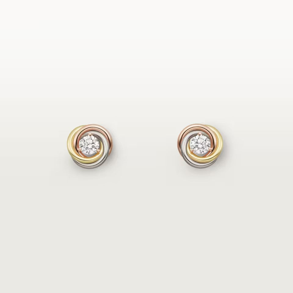 [Resenly Jewelry]TRINITY STUD DIAMOND EARRINGS