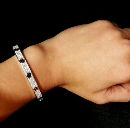 [Resenly Jewelry]LOVE BRACELET 6.1MM DIAMOND-PAVED CERAMIC