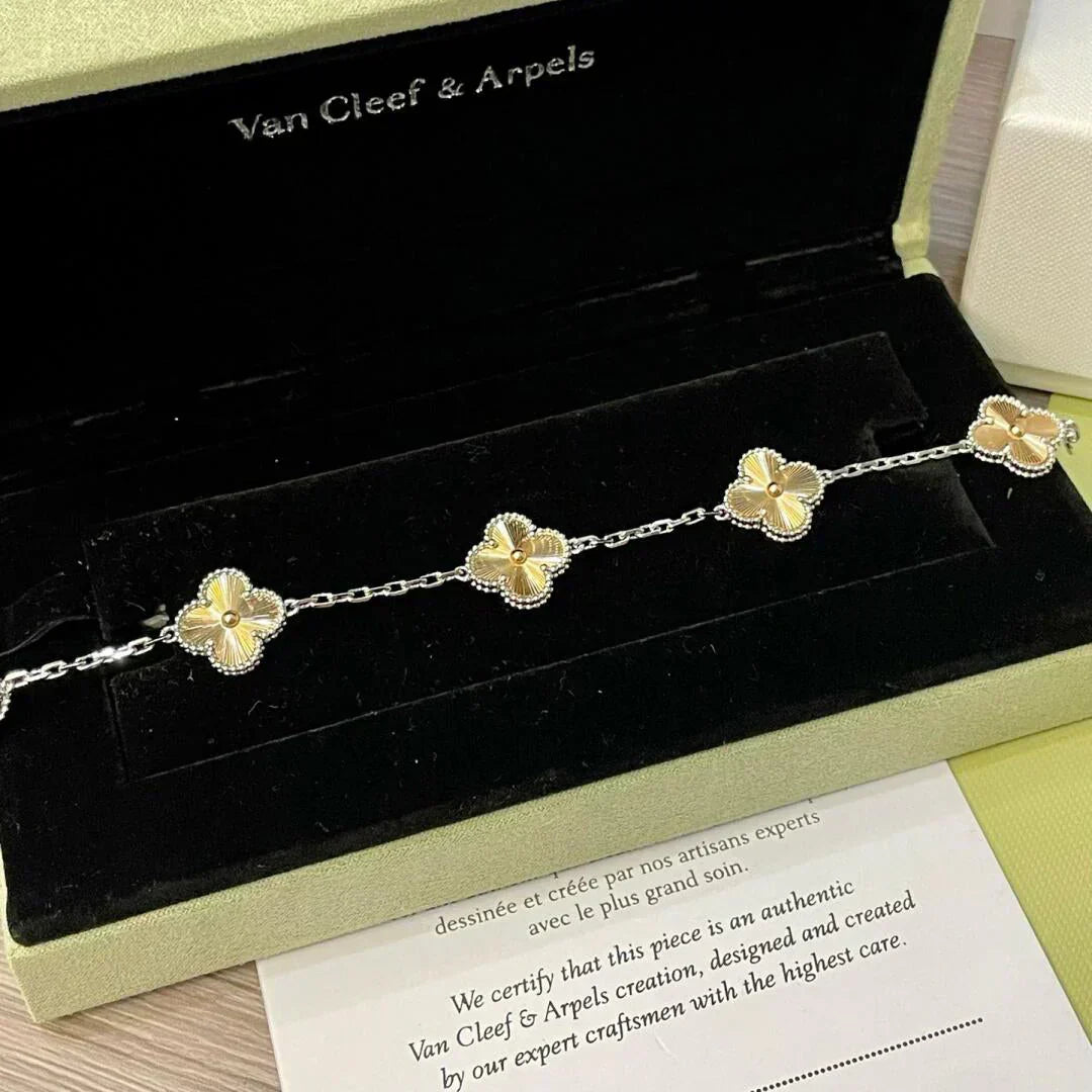 [Resenly Jewelry] CLOVER 5 MOTIF LASER BRACELET COLLECTION