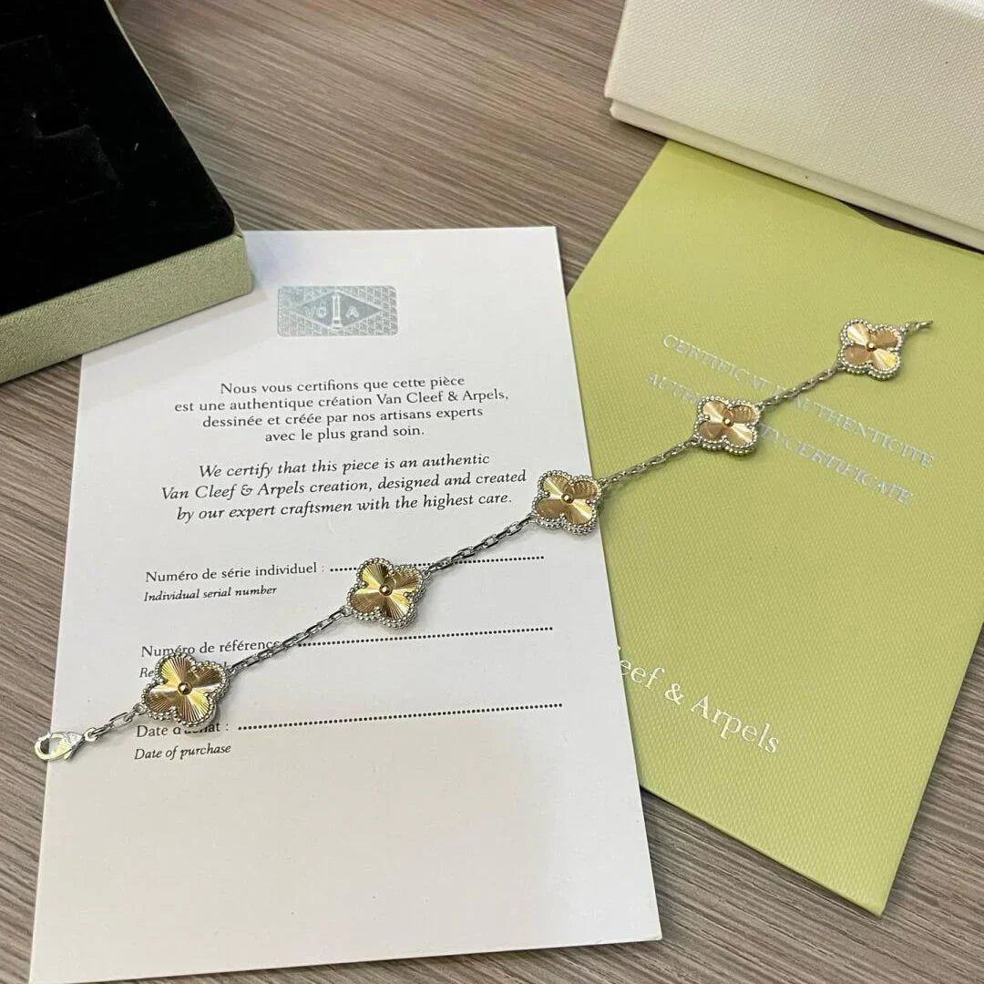 [Resenly Jewelry] CLOVER 5 MOTIF LASER BRACELET COLLECTION