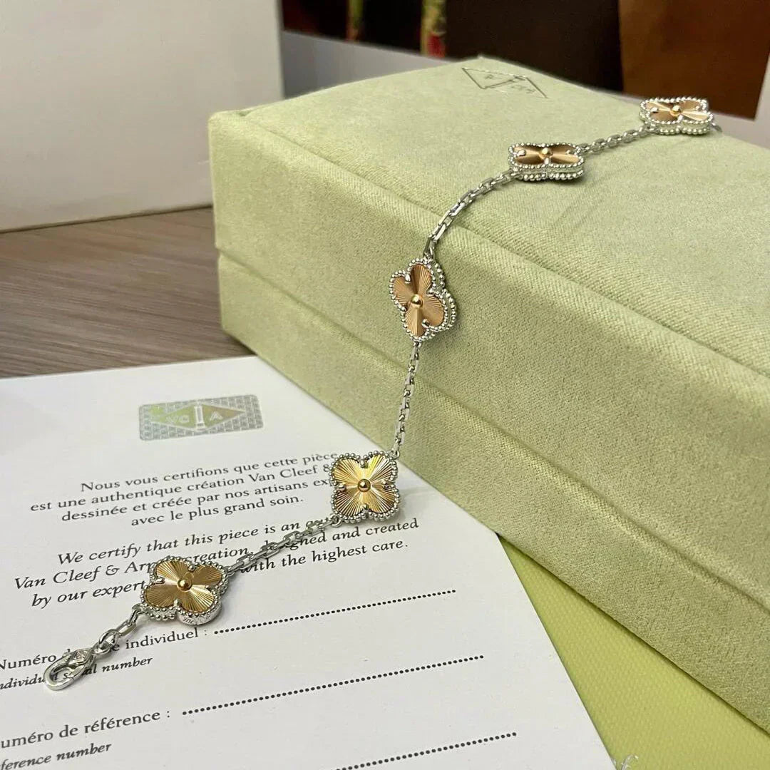 [Resenly Jewelry] CLOVER 5 MOTIF LASER BRACELET COLLECTION