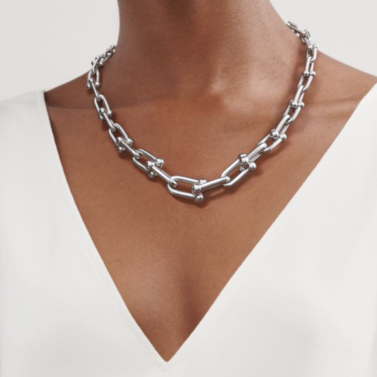 [Resenly Jewelry]HARDWEAR SILVER CHOKER