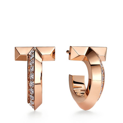 [Resenly Jewelry]T1 HOOP DIAMOND EARRINGS