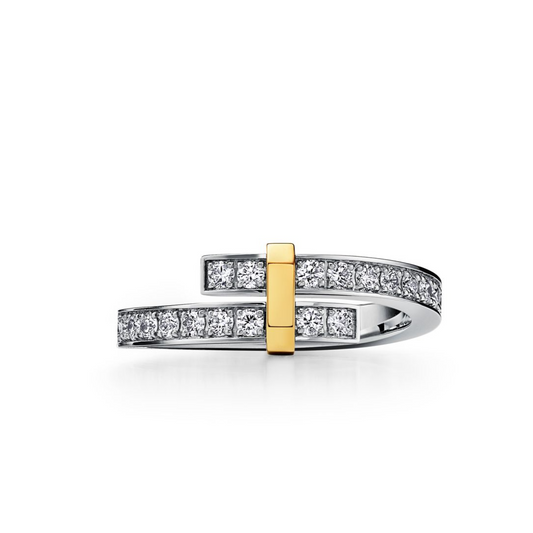 [Resenly Jewelry]EDGE GOLD SILVER DIAMOND RING