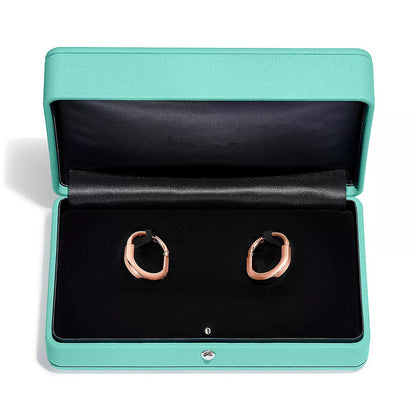 [Resenly Jewelry]LOCK MEDIUM DIAMNOND EARRINGS