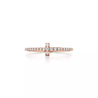 [Resenly Jewelry]T RING DIAMOND PINK GOLD