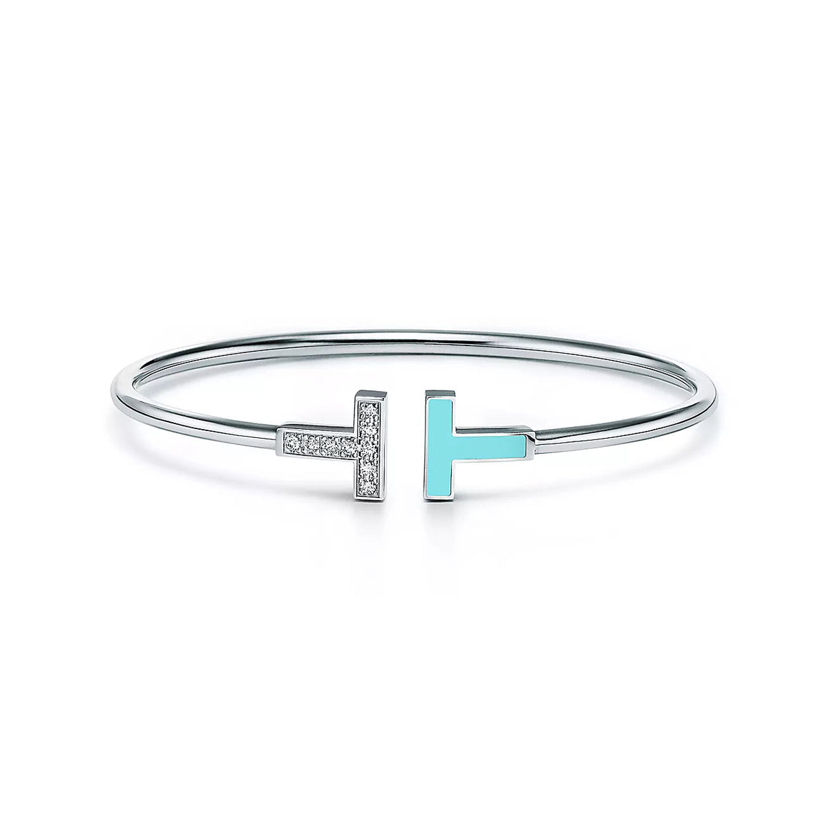 [Resenly Jewelry]T BRACELET 1.8MM TURQUOISE DIAMOND PINK GOLD