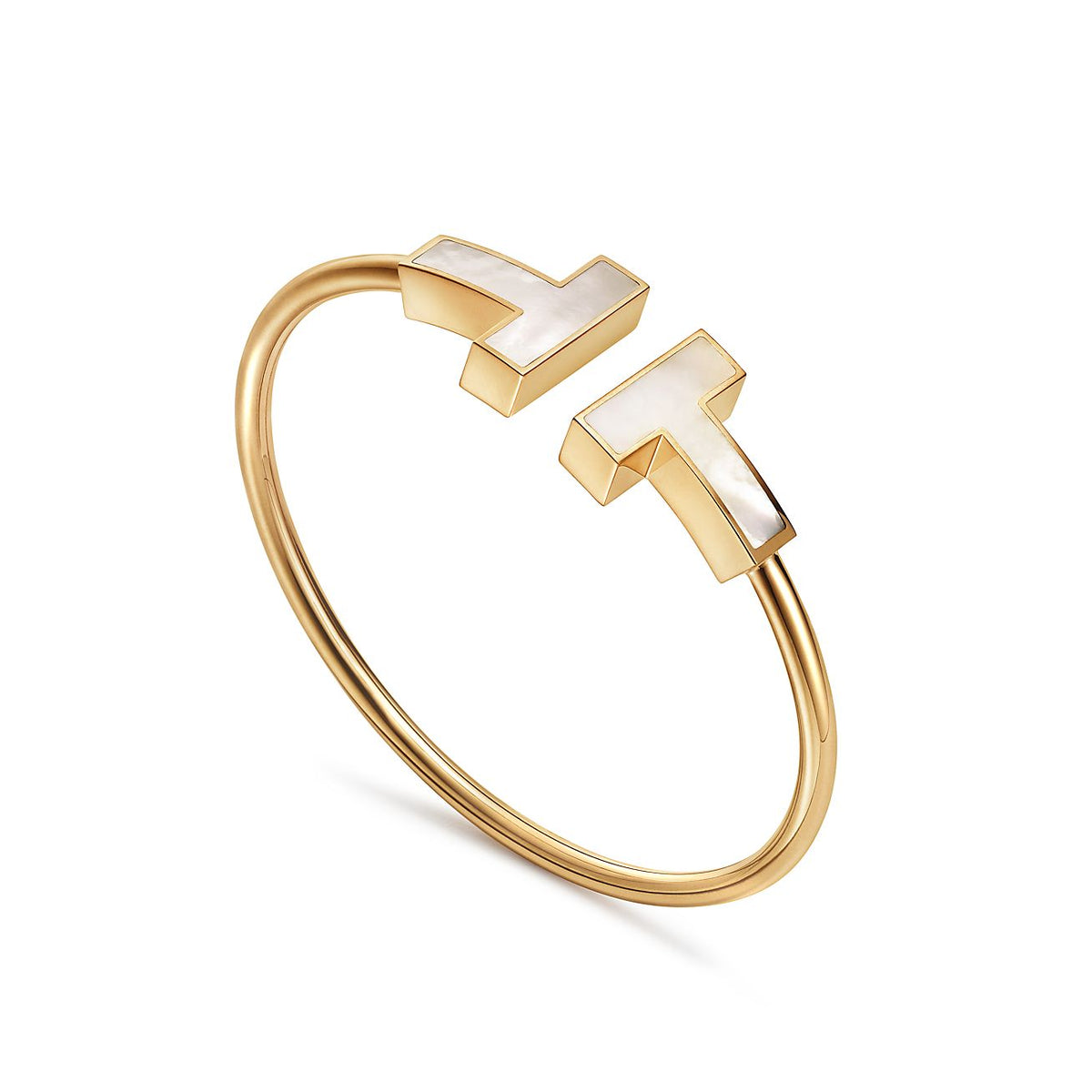[Resenly Jewelry]T WIDE MOP OPEN BRACELET