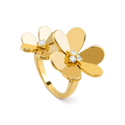 [Resenly Jewelry]CLOVER COMOS GOLD DIAMOND RING