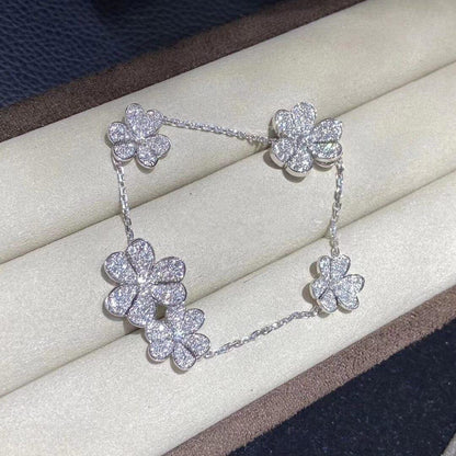 [Resenly Jewelry]FRIVOLE SILVER 5 FLOWERS BRACELET
