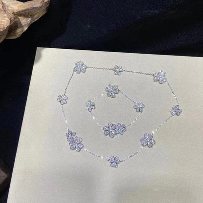 [Resenly Jewelry]FRIVOLE SILVER 5 FLOWERS BRACELET