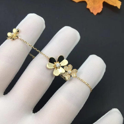 [Resenly Jewelry]FRIVOLE GOLD 5 FLOWERS BRACELET