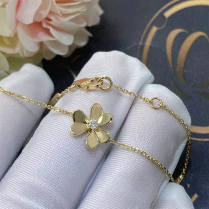 [Resenly Jewelry]FRIVOLE GOLD FLOWER PINK MALACHITE BRACELET