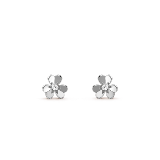 [Resenly Jewelry]FRIVOLE MINI SILVER FLOWER EARRINGS