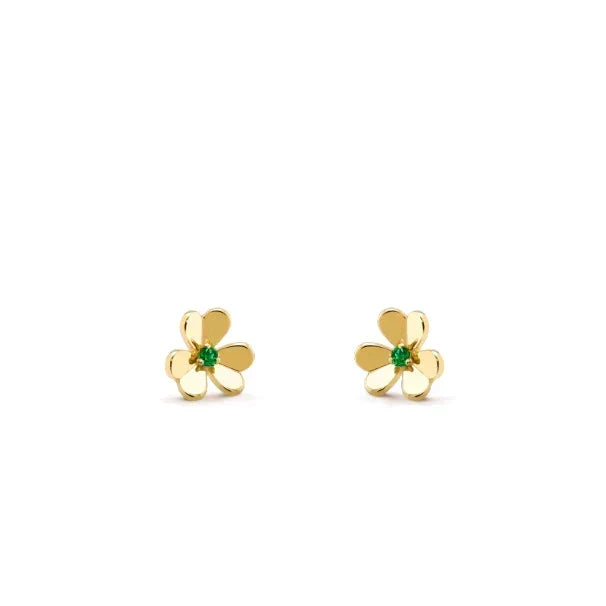 [Resenly Jewelry]FRIVOLE  FLOWER MALACHITE EARRINGS