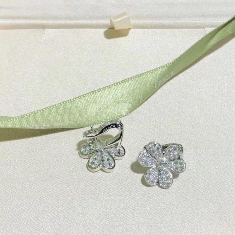 [Resenly Jewelry]FRIVOLE SILVER FLOWER DIAMOND EARRINGS