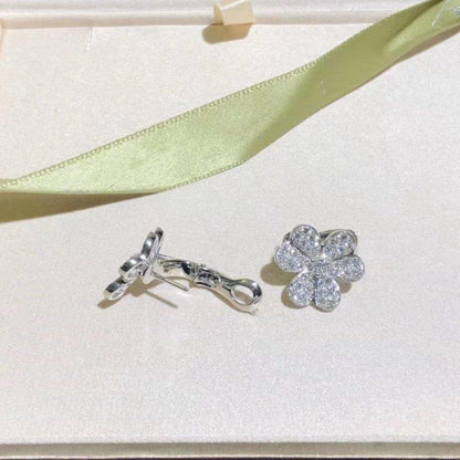 [Resenly Jewelry]FRIVOLE SILVER FLOWER DIAMOND EARRINGS