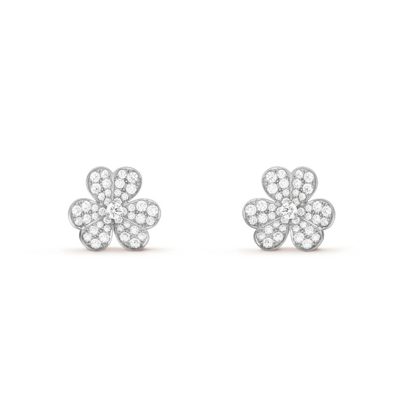 [Resenly Jewelry]FRIVOLE SILVER FLOWER DIAMOND EARRINGS