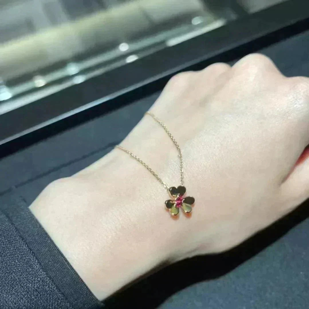 [Resenly Jewelry]FRIVOLE GOLD FLOWER NECKLACE