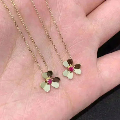 [Resenly Jewelry]FRIVOLE GOLD FLOWER NECKLACE