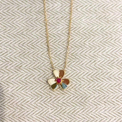 [Resenly Jewelry]FRIVOLE GOLD FLOWER NECKLACE