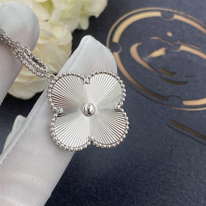 [Resenly Jewelry]CLOVER 25MM SILVER BIG CLOVER NECKLACE