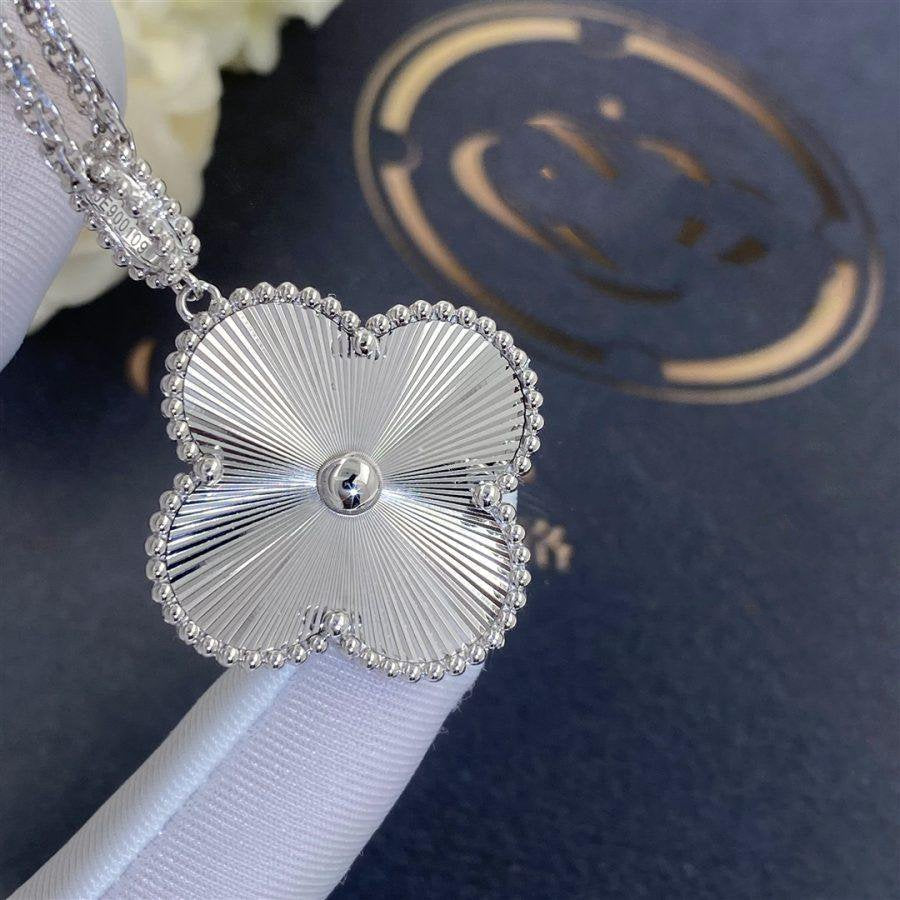 [Resenly Jewelry]CLOVER 25MM SILVER BIG CLOVER NECKLACE