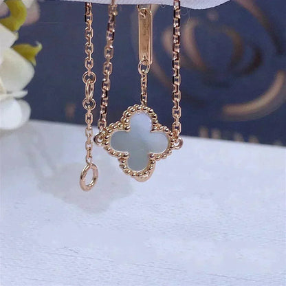 [Resenly Jewelry]CLOVER WHITE MOP SINGLE FLOWER BRACELET