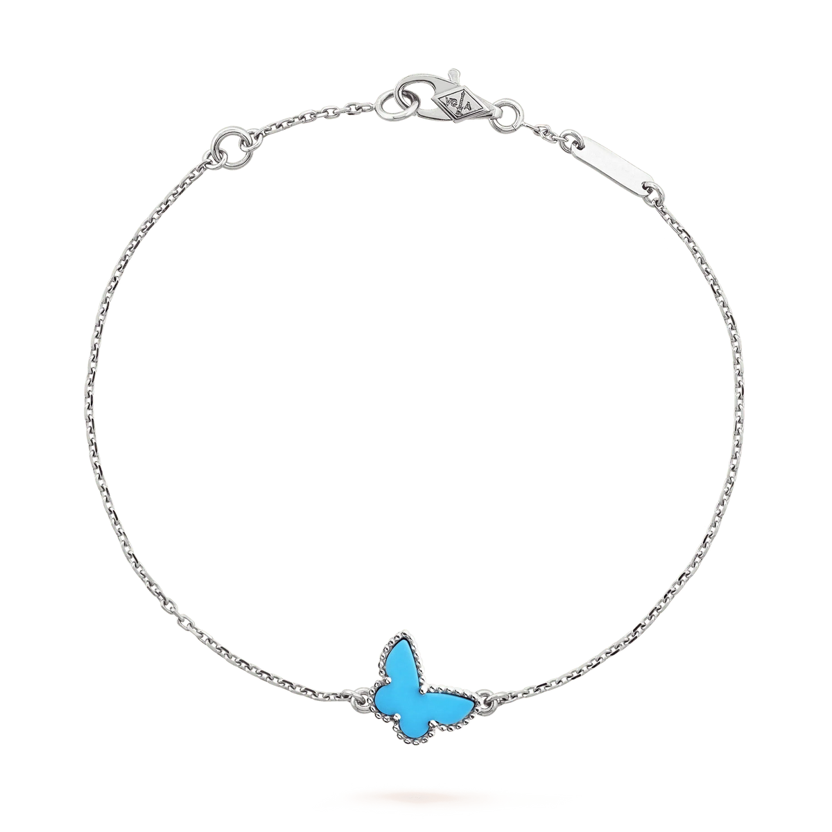 [Resenly Jewelry]BUTTERFLY TURQUOISE BUTTERFLY BRACELET SILVER