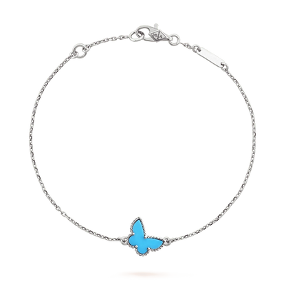 [Resenly Jewelry]BUTTERFLY TURQUOISE BUTTERFLY BRACELET SILVER