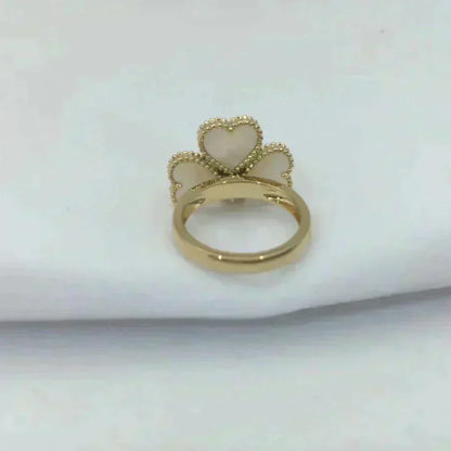 [Resenly Jewelry]SWEET CLOVER WHITE MOP RING