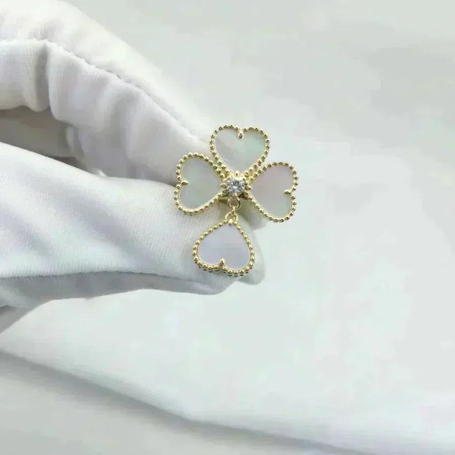 [Resenly Jewelry]SWEET CLOVER WHITE MOP RING