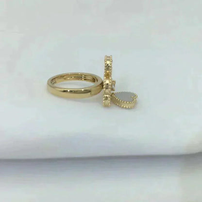 [Resenly Jewelry]SWEET CLOVER WHITE MOP RING