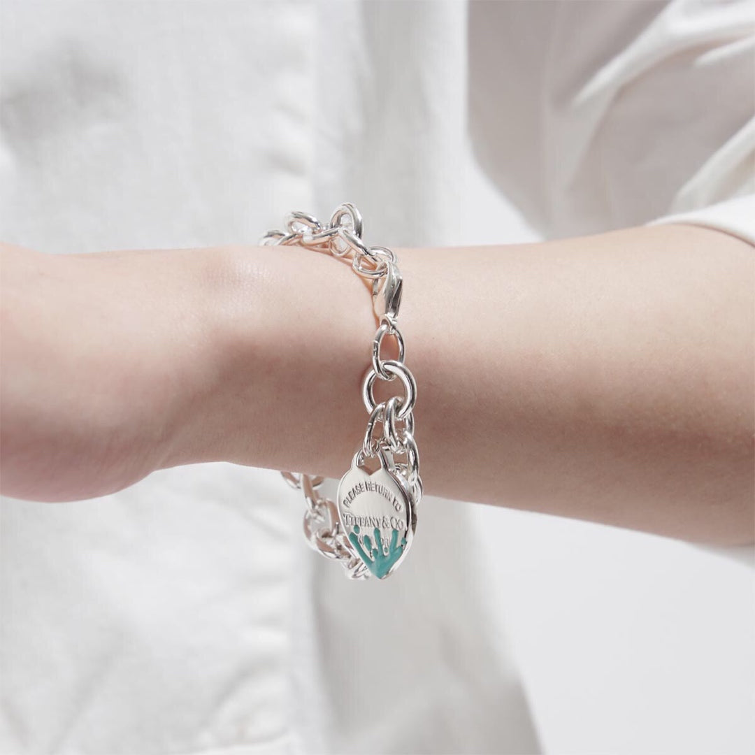 [Resenly Jewelry]LOVE HEART RETURN TO TIF SILVER BRACELET