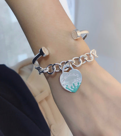 [Resenly Jewelry]LOVE HEART RETURN TO TIF SILVER BRACELET