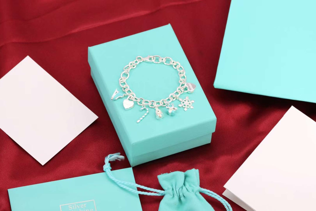 [Resenly Jewelry]CHRISTMAS SILVER BRACELET