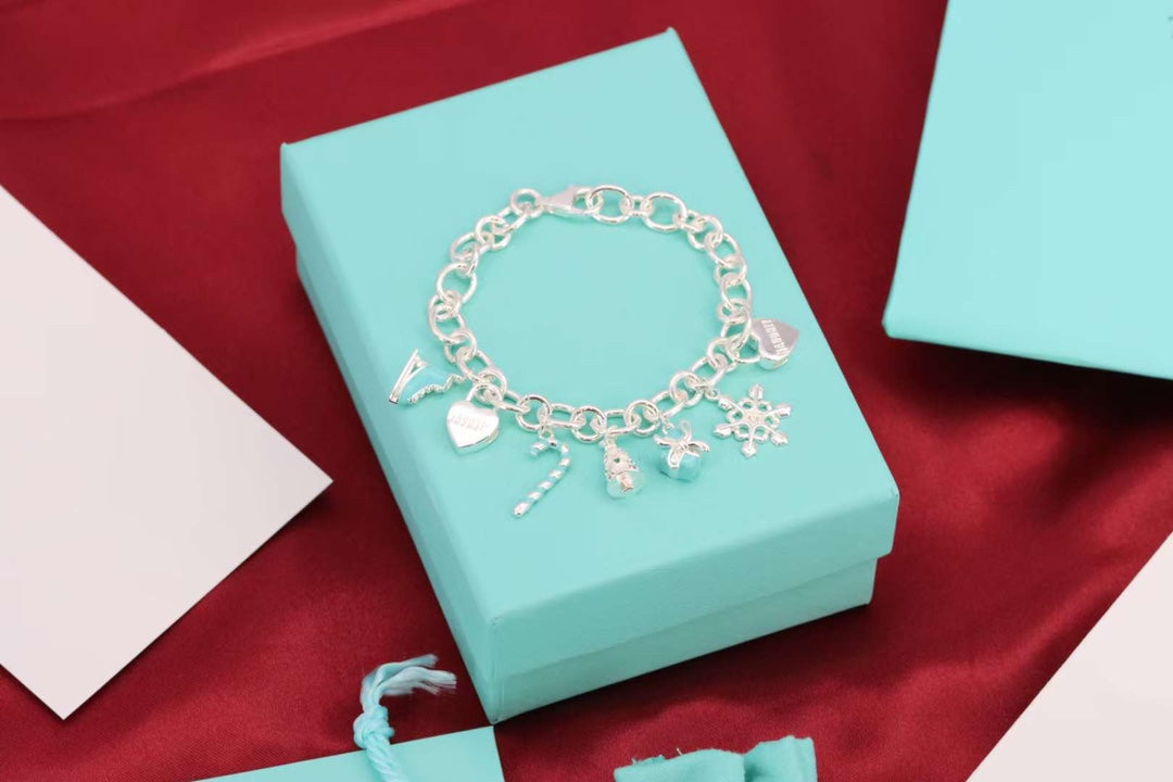 [Resenly Jewelry]CHRISTMAS SILVER BRACELET