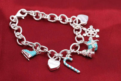 [Resenly Jewelry]CHRISTMAS SILVER BRACELET