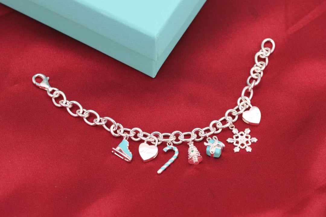 [Resenly Jewelry]CHRISTMAS SILVER BRACELET